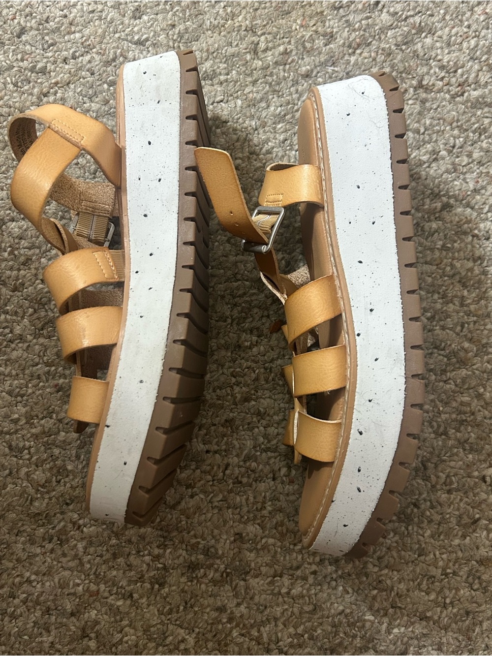 Women’s Tan Gladiator Sandals - Picture 3 of 4